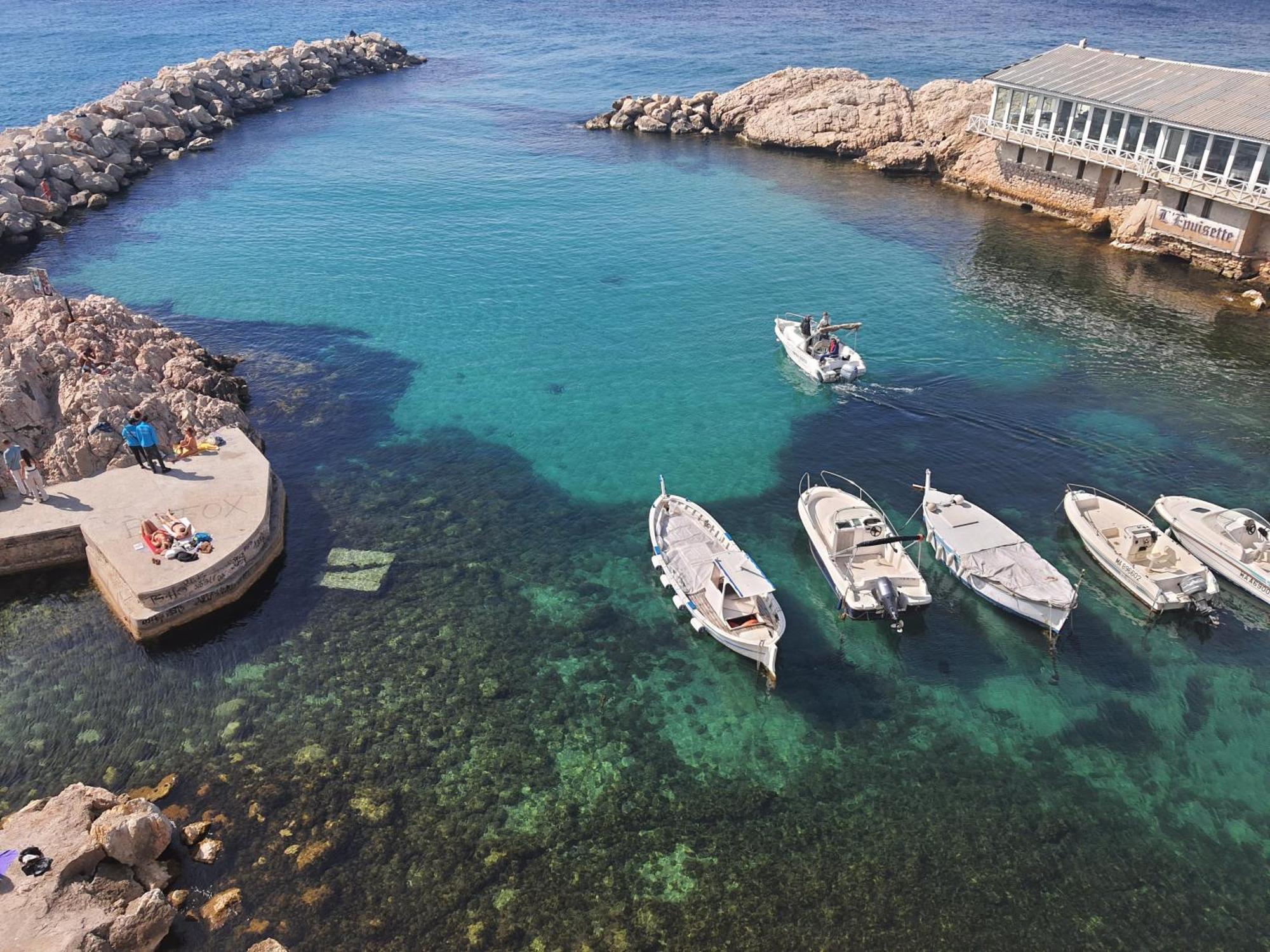 "La Baigneuse" Vallon Des Auffes Marseille Eksteriør bilde