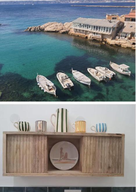 "La Baigneuse" Vallon Des Auffes Marseille Eksteriør bilde